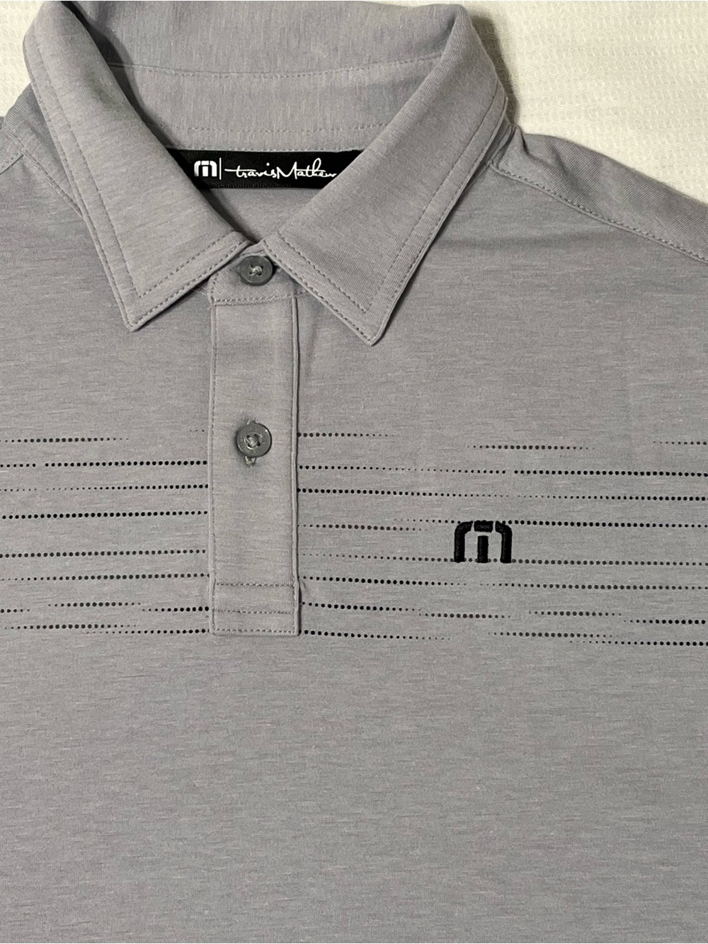 Travis Mathew Youth Medium Gray Polo NWT